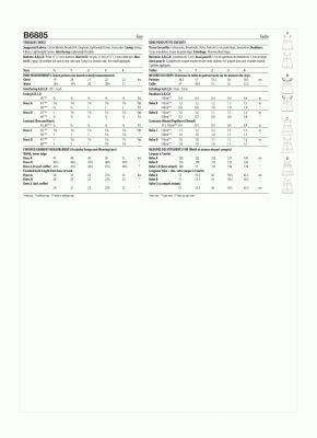 Strih Butterick na detské šatôčky vo veľ. 1/2-4 B6885-A (1)