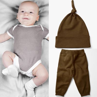 Bavlnený úplet z kolekcie BABY hnedý 18490/055 (2)