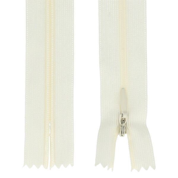 Skrytý zips smotanovej farby 18cm I-3W0-18-103