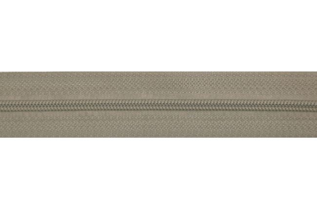 Nekonečný zips v béžovej farbe s nádychom zelenej farby I-T30-295