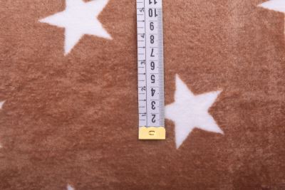 Wellness fleece v tmavo béžovej farbe s potlačou hviezdičiek S2458R-3690 (3)