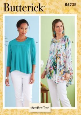 Strih Butterick na dámsku blúzku vo veľkosti 36-44 B6710-A5