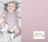 Bavlnený úplet z kolekcie BABY so svetloružovými prúžkami 18489/111
