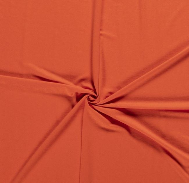 Viskózový úplet v oranžovej farbe 02194/836