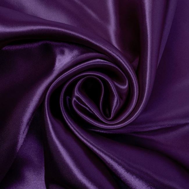 Satén v tmavo fialovej farbe 0141/800