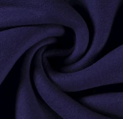 Bavlnený fleece v tmavo modrej farbe 10004/108 (1)