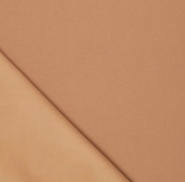 Silná kostýmová látka v béžovej farbe s jemným vlasom 0913/097