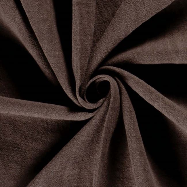 Praný ľan stonewashed vo svetlo hnedej farbe 02155/170K