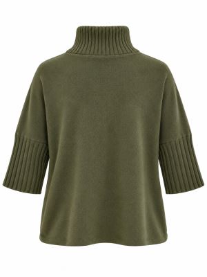 Komplet sveter s roláčikom a sukňou v zelenej farbe ITA-KOM02 (2)