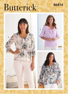 Strih Butterick na tuniku vo veľ. 34-42 B6814-B5