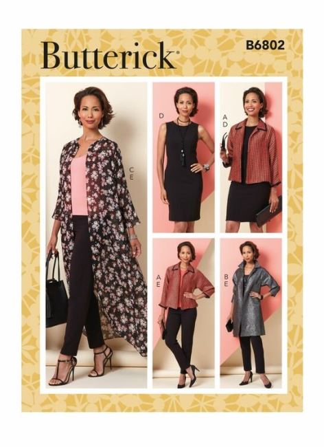 Strih Butterick na dámsky komplet vo veľ. 32-40 B6802-A5