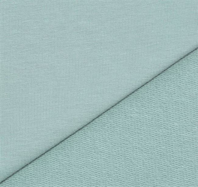 French Terry v mentolovej farbe 10802/022