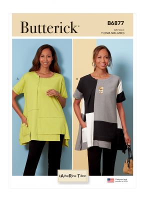 Strih Butterick na dámske tričká vo veľ. 32-40 B6877-Y