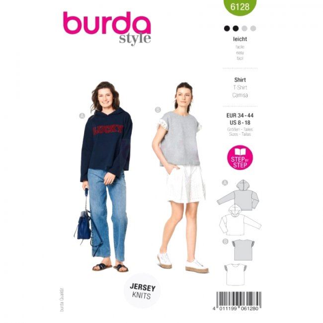 Strih na mikinu a tričko veľ. 34-44 6128