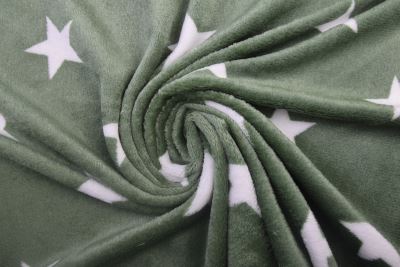 Wellness fleece v zelenej farbe s potlačou hviezdičiek S2458R-3684 (4)