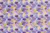 Teplákovina French Terry vo fialovej farbe s geometrickou potlačou 19634/042