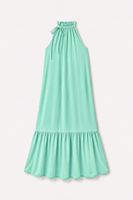 Set na šitie šiat so zaväzovaním z umelého hodvábu Silky v modrej farbe SET99 (1)