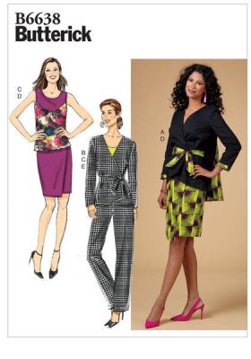 Strih Butterick na dámske oblečenie vo veľ. 42-50 B6638-F5