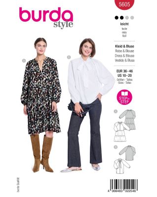 Strih na šaty a blúzku vo veľ. 36-46 5605
