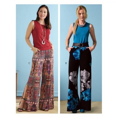Strih Butterick na nohavice vo veľ. XSM-MED B6750-Y