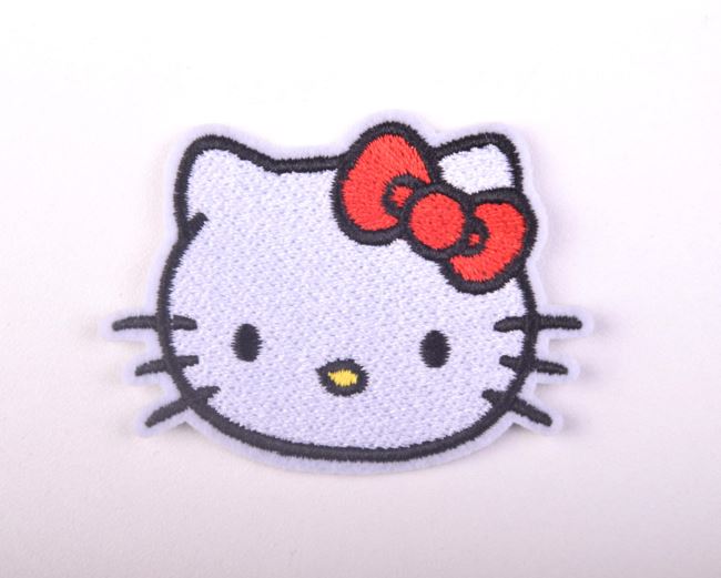 Nažehľovacia nášivka v tvare mačky Hello Kitty TH368