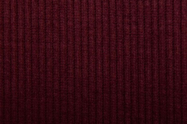 Menčestrová pletenina vo vínovej farbe CSCLC-2684/10