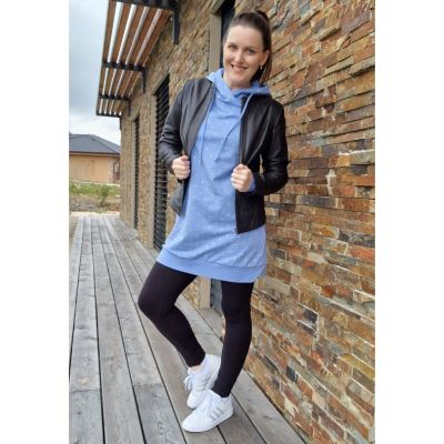 Tlačený strih Fazonetka na dámske mikinošaty SPORT veľ. XXS-XXXL FA077 (2)