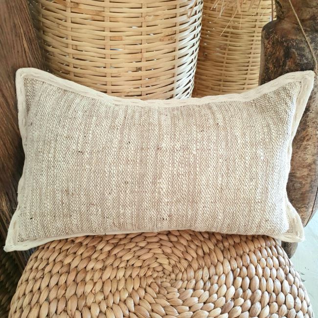 Obliečka na vankúš z Bali v béžovej farbe o vel.50x30 cm BALI06