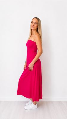 Set na šitie šiat bez ramienok z funkčného úpletu v mentolovej farbe SET110 (2)