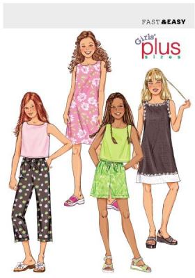Strih Butterick na dievčenské oblečenie vo veľkosti 128-152 3860/7 Strih Butterick na dievčenské oblečenie vo veľkosti 128-152 3860/7
