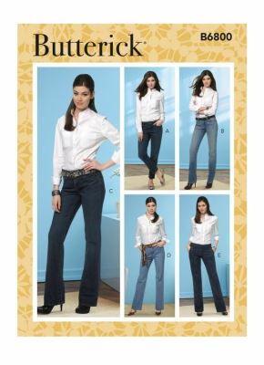 Strih Butterick na nohavice vo veľ. 42-48 B6800-FF