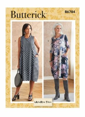 Strih Butterick na šaty vo veľ.LRG-XXL B6784-ZZ