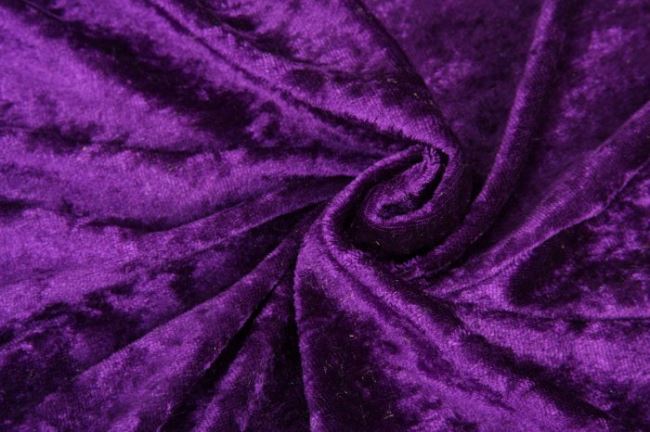 Velour de panne fialový 0140/805