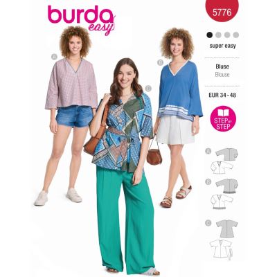 Strih na voľnú tuniku vo veľ. 34-48 5776