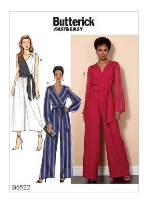Strih Butterick na dámsky overal vo veľkosti 36-44 B6522-B5