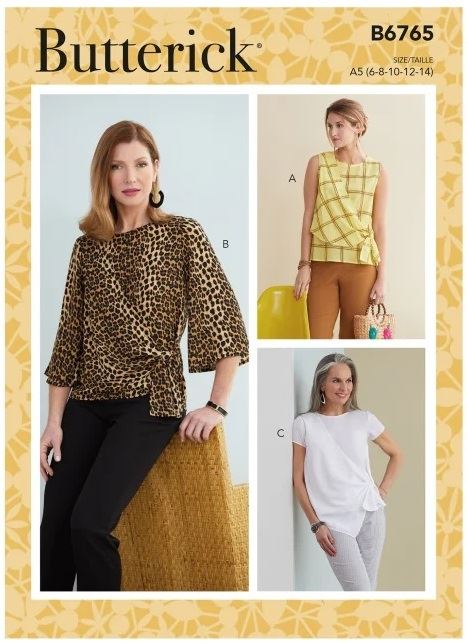 Strih Butterick na dámsku tuniku vo vel.32-40 B6765-A5