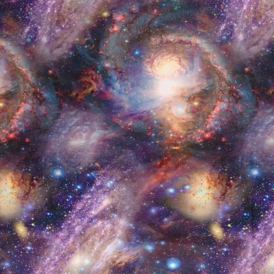 Funkční úplet s digitálním potiskem galaxie 20252/043 (2)