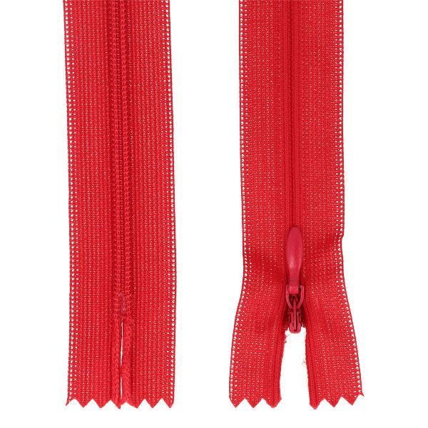 Skrytý zips v červenej farbe 20cm I-3W0-20-148