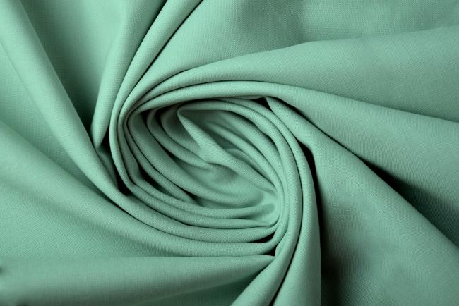 Bavlnené plátno v tmavo mentolovej farbe 0150/322