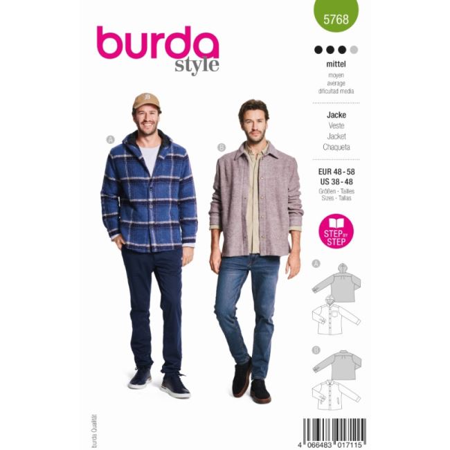 Strih na pánsku bundu vo veľ. 48-58 5768
