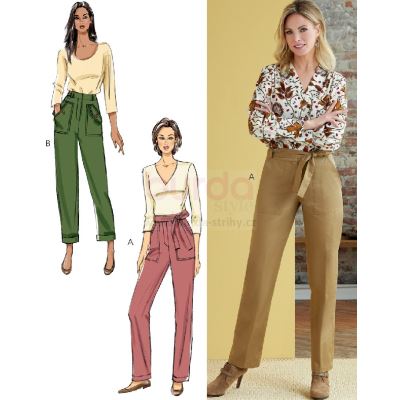 Strih Butterick na dámske nohavice vo veľ. 42-50 B6864-F5