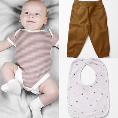 Bavlněný úplet z kolekce BABY tmavě okrový 18490/053 (2)
