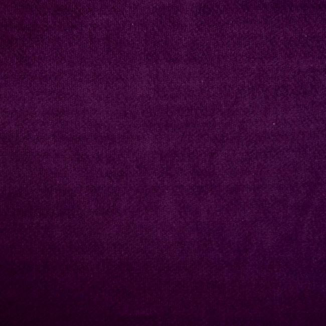 Pružný bavlnený zamat vo fialovej farbe DS-MOR0193