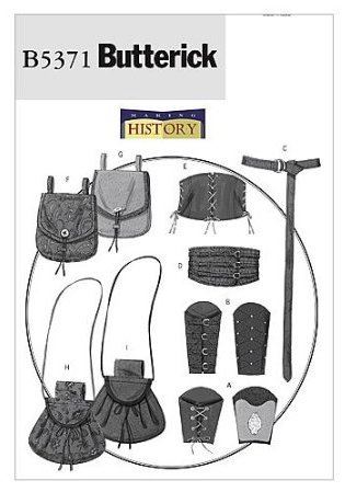Strih Butterick na doplnky vo vel.Sml-Lrg B5371-XM