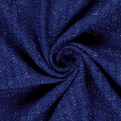 Chanel v modrej farbe so striebornou lurexovou niťou 23259/005 (3)