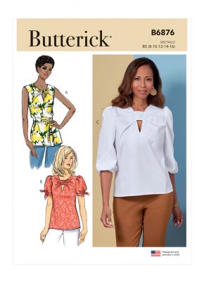 Strih Butterick na dámske tričká vo veľ. 34-42 B6876-B5