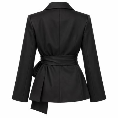 Dámske elegantné sako v čiernej farbe vo veľkosti M ITA-SAK01 (2)