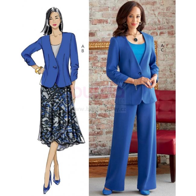Strih Butterick vo veľ. 34-42 B6860-B5