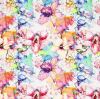 Kanvas poťahová látka s digitálnou potlačou kvetín 20984/045