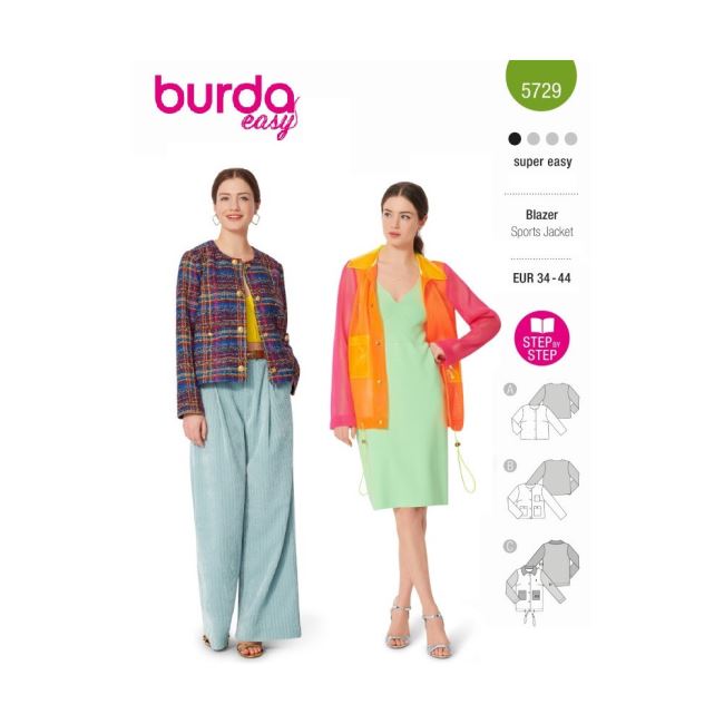 Strih na dámske bundičky vo veľ. 34-44 5729